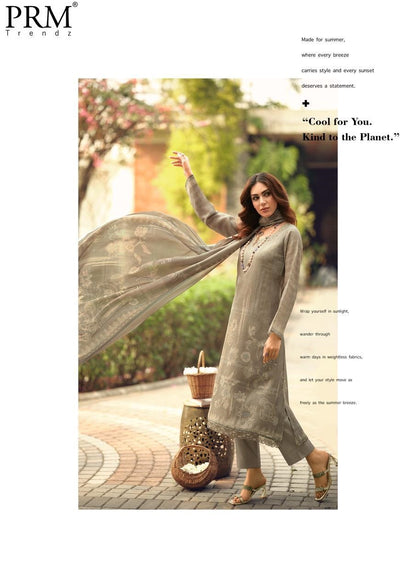 Sisilya Prm Trendz Lilen Pant Style Suits Wholesaler Ahmedabad
