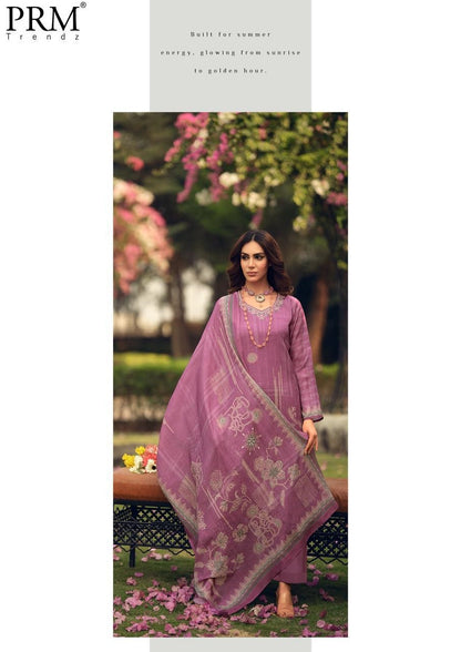 Sisilya Prm Trendz Lilen Pant Style Suits Wholesaler Ahmedabad