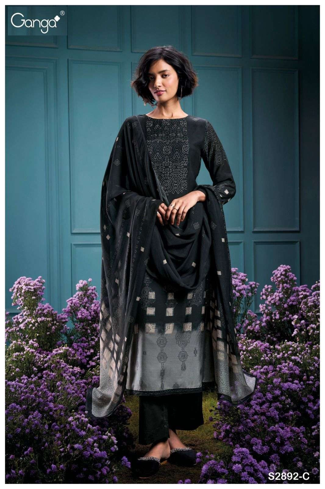 Sitalnisa 2892 Ganga Premium Bemberg Plazzo Style Suits Exporter Gujarat