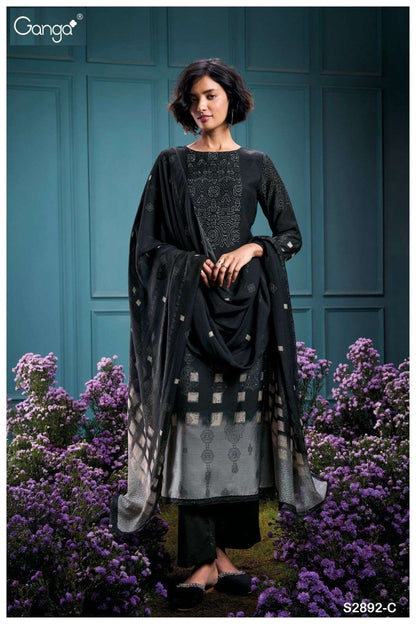Sitalnisa 2892 Ganga Premium Bemberg Plazzo Style Suits Exporter Gujarat