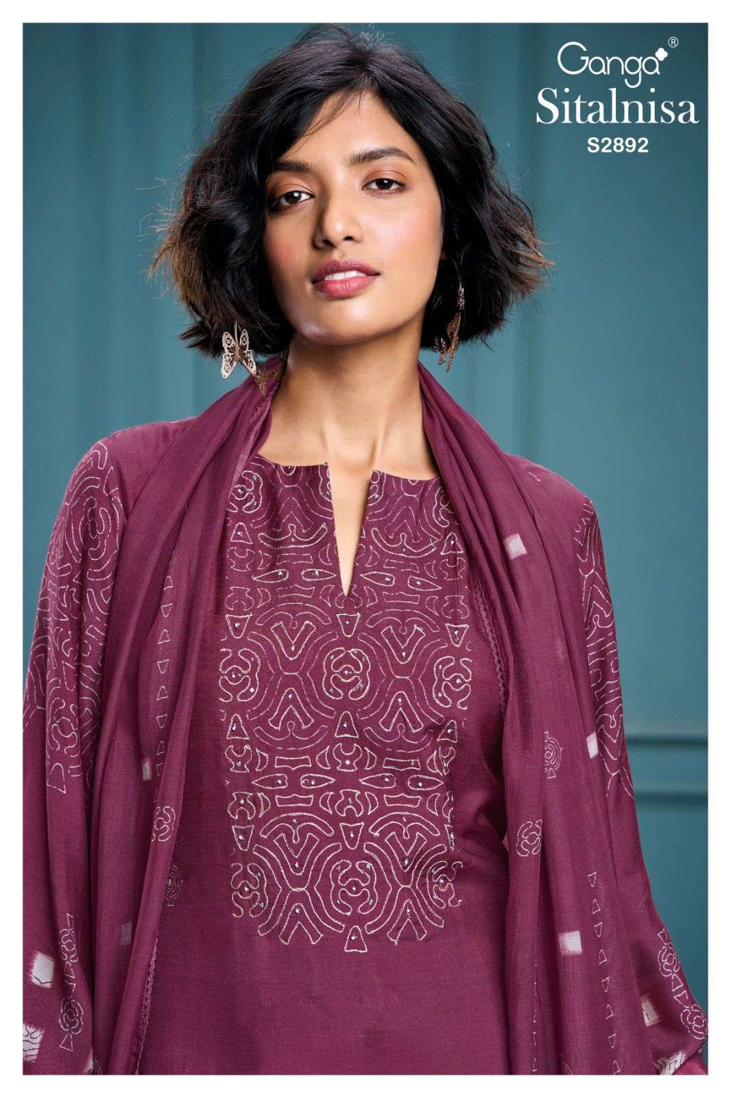 Sitalnisa 2892 Ganga Premium Bemberg Plazzo Style Suits Exporter Gujarat