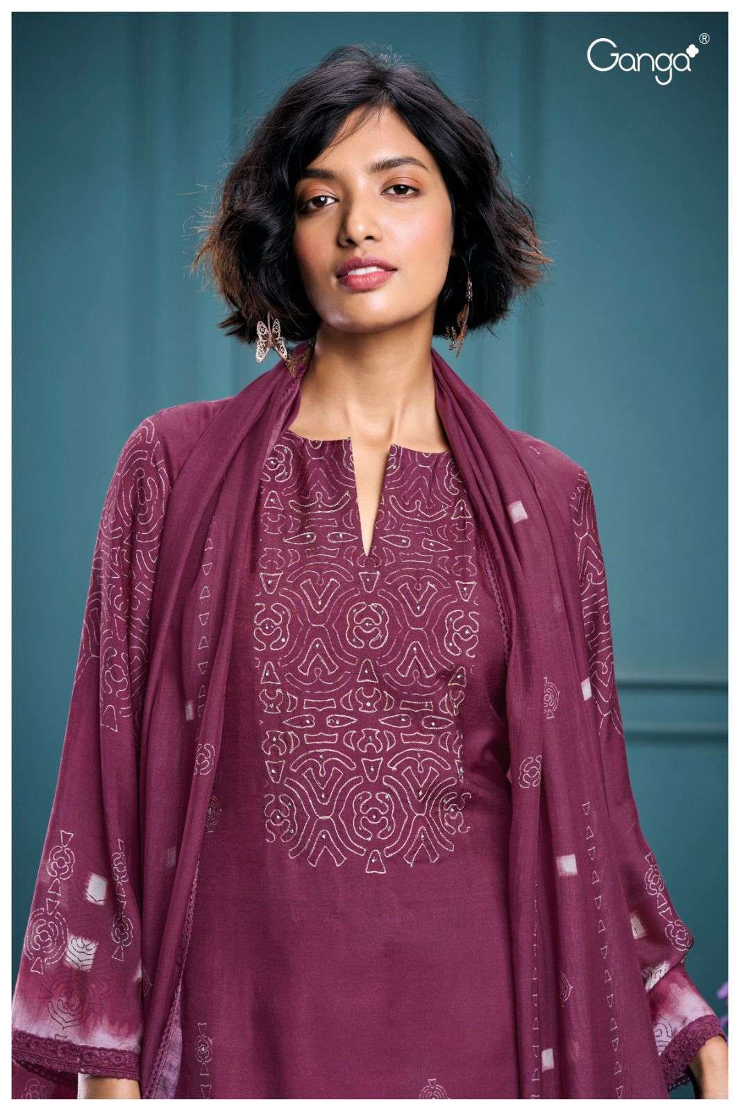 Sitalnisa 2892 Ganga Premium Bemberg Plazzo Style Suits Exporter Gujarat