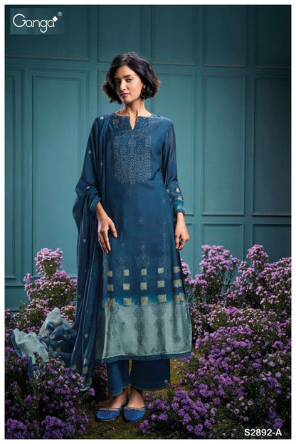 Sitalnisa 2892 Ganga Premium Bemberg Plazzo Style Suits Exporter Gujarat
