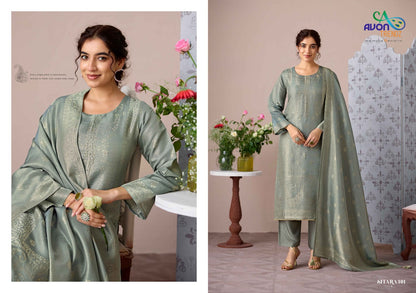 Sitara Avon Trendz Silk Jacquard Pant Style Suits Manufacturer India