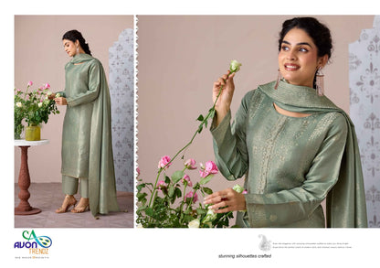 Sitara Avon Trendz Silk Jacquard Pant Style Suits Manufacturer India