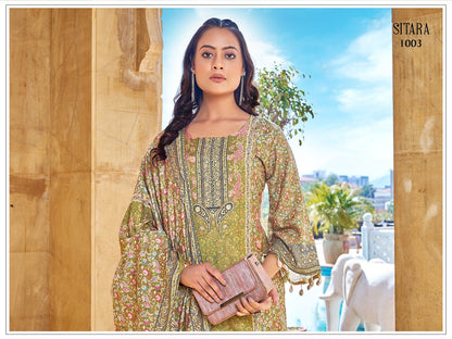 Sitara Banwery Jam Satin Pakistani Readymade Suits Wholesale Price