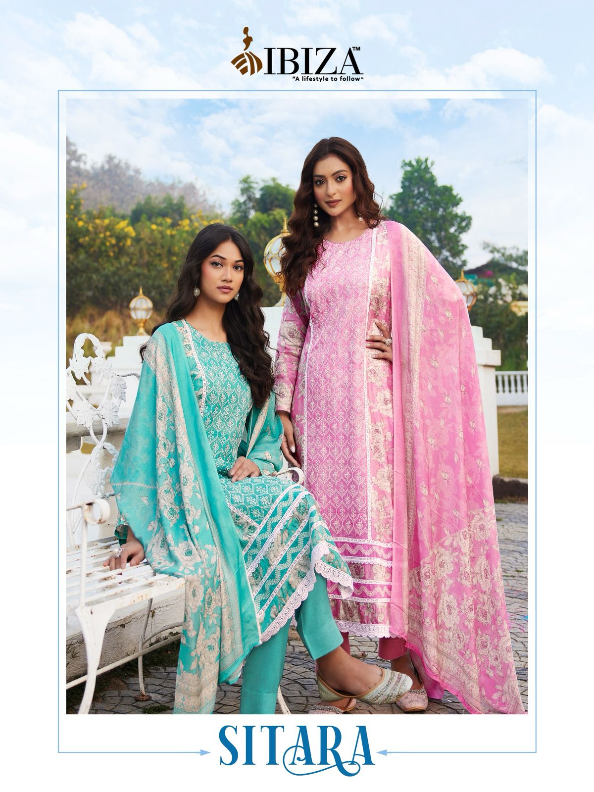 Sitara Ibiza Muslin Pant Style Suits Supplier
