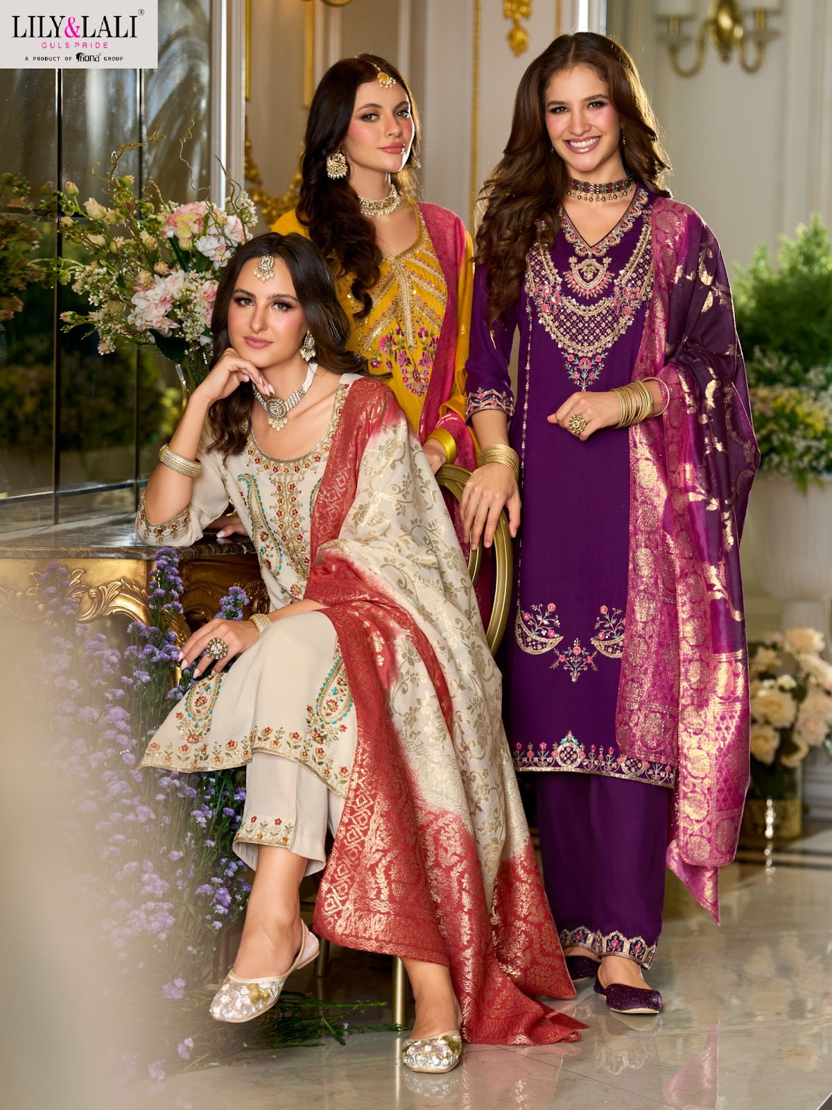 Sitara Lily Lali Viscose Silk Readymade Pant Style Suits Wholesaler Gujarat