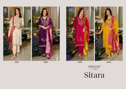 Sitara Lily Lali Viscose Silk Readymade Pant Style Suits Wholesaler Gujarat