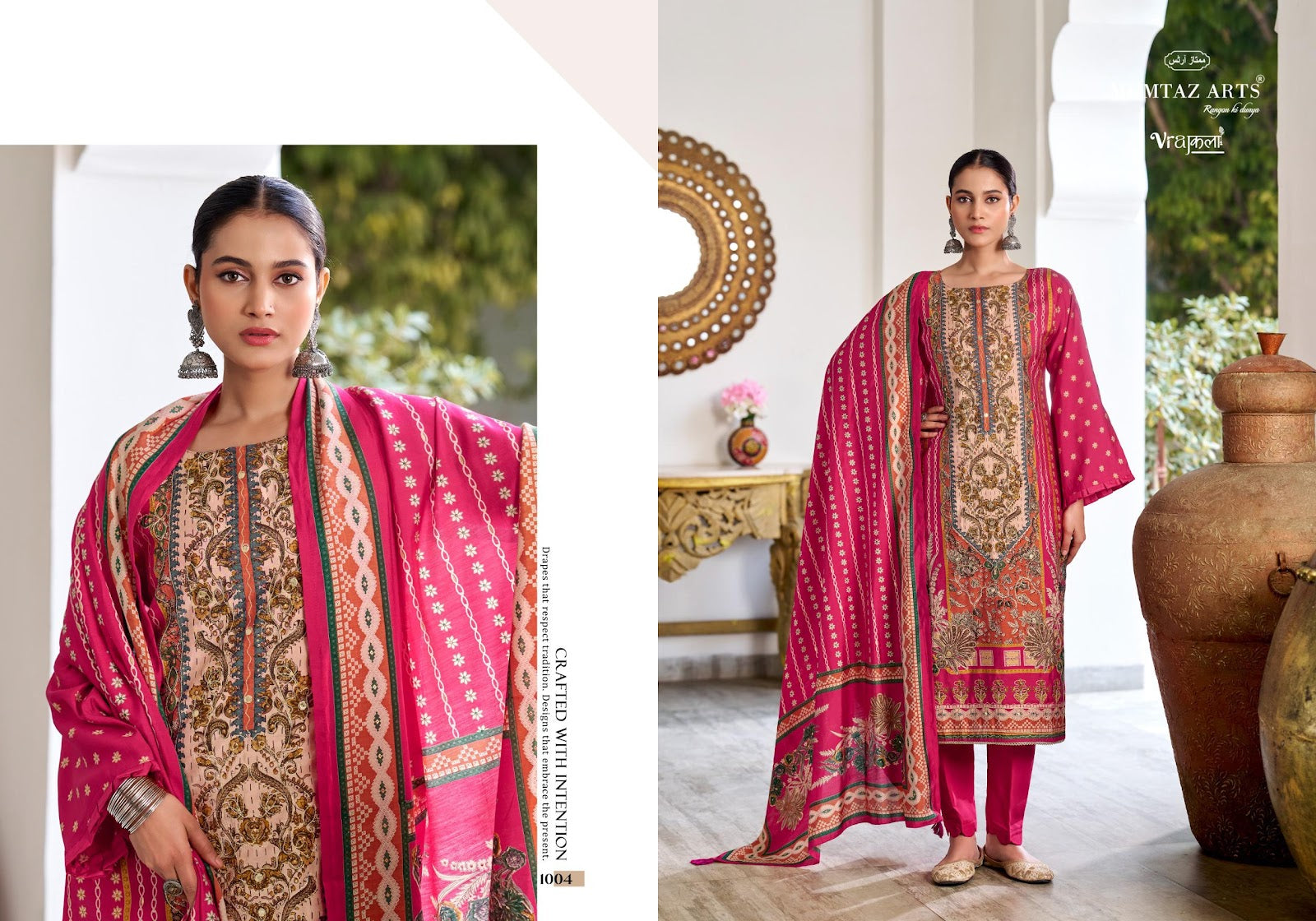 Sitara Mumtaz Arts Viscose Modal Karachi Salwar Suits Supplier Gujarat