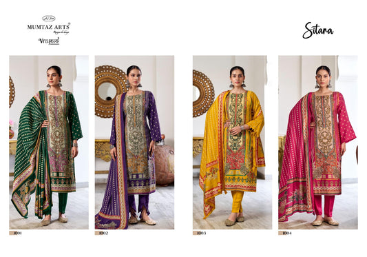Sitara Mumtaz Arts Viscose Modal Karachi Salwar Suits Supplier Gujarat
