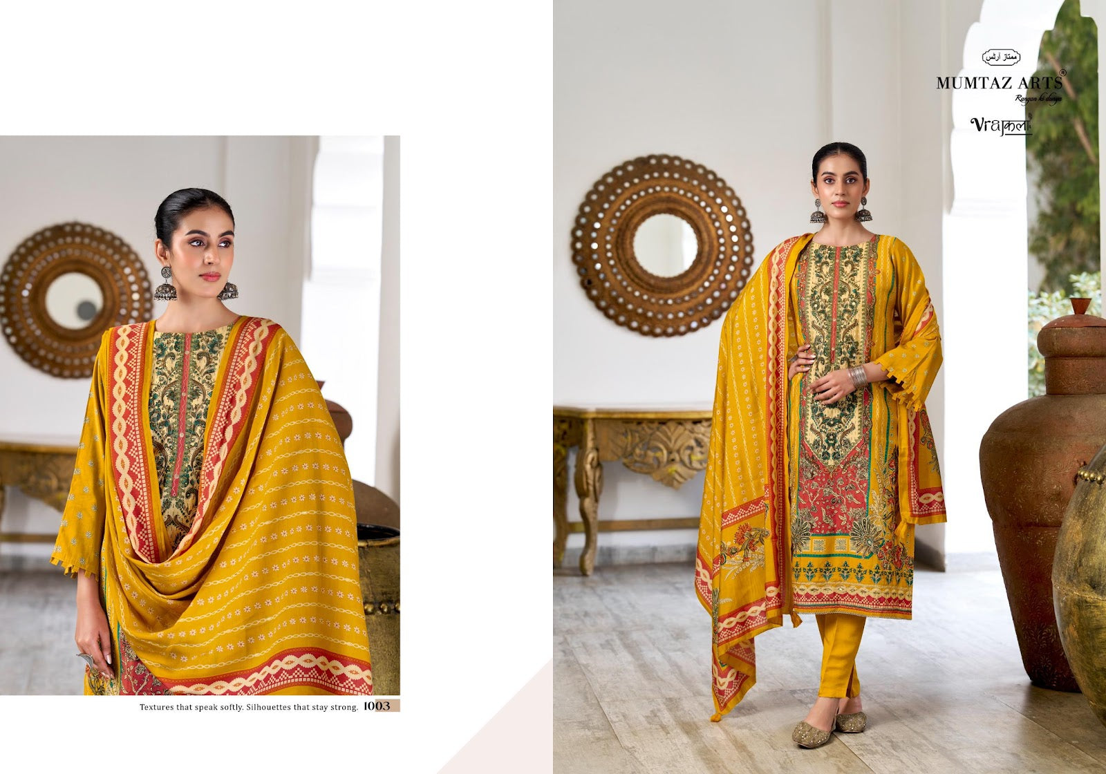 Sitara Mumtaz Arts Viscose Modal Karachi Salwar Suits Supplier Gujarat