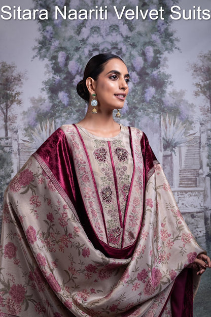 Sitara Naariti Velvet Suits Exporter India