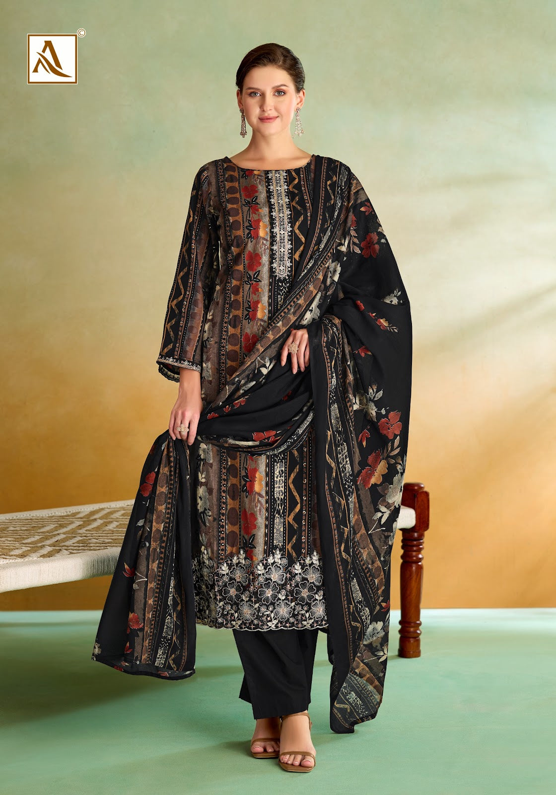 Sitara Night Alok Zam Cotton Karachi Salwar Suits Manufacturer