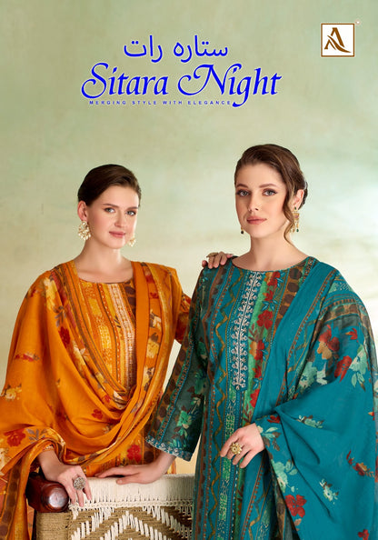 Sitara Night Alok Zam Cotton Karachi Salwar Suits Manufacturer