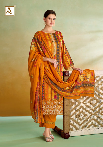 Sitara Night Alok Zam Cotton Karachi Salwar Suits Manufacturer