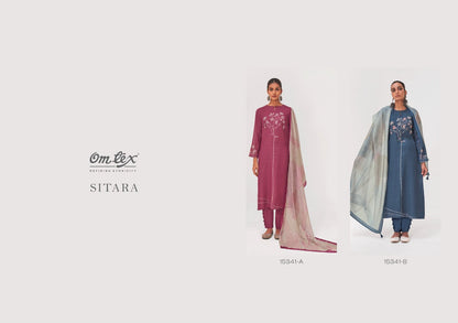Sitara Omtex Mal Chanderi Pant Style Suits Supplier