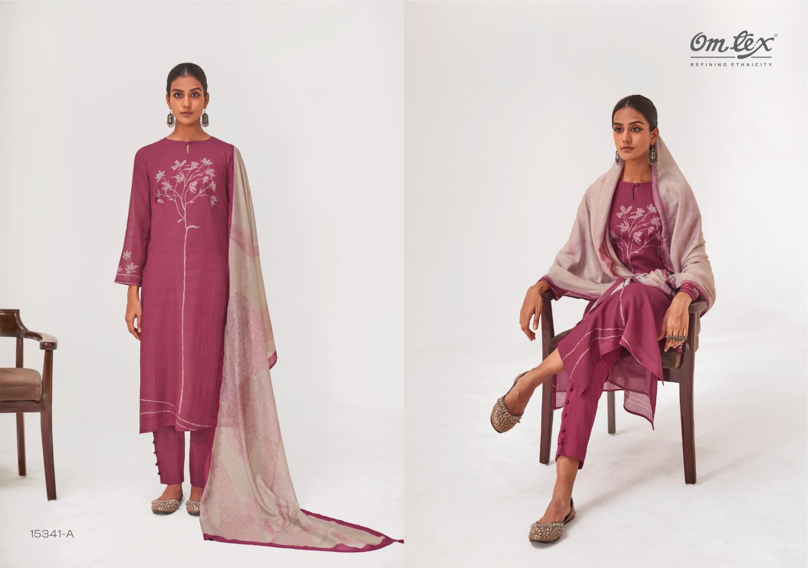Sitara Omtex Mal Chanderi Pant Style Suits Supplier