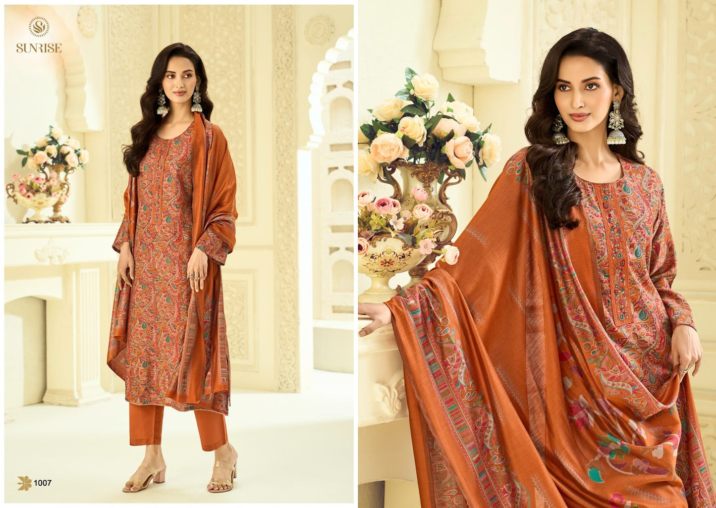 Sitara Sunrise Silk Pant Style Suits Manufacturer Ahmedabad