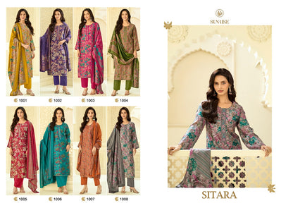 Sitara Sunrise Silk Pant Style Suits Manufacturer Ahmedabad