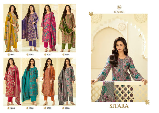 Sitara Sunrise Silk Pant Style Suits Manufacturer Ahmedabad