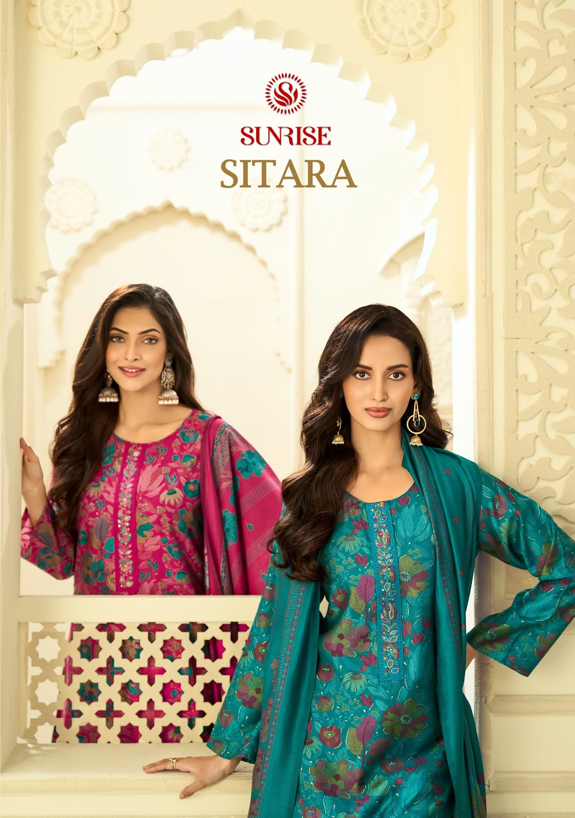 Sitara Sunrise Silk Pant Style Suits Manufacturer Ahmedabad