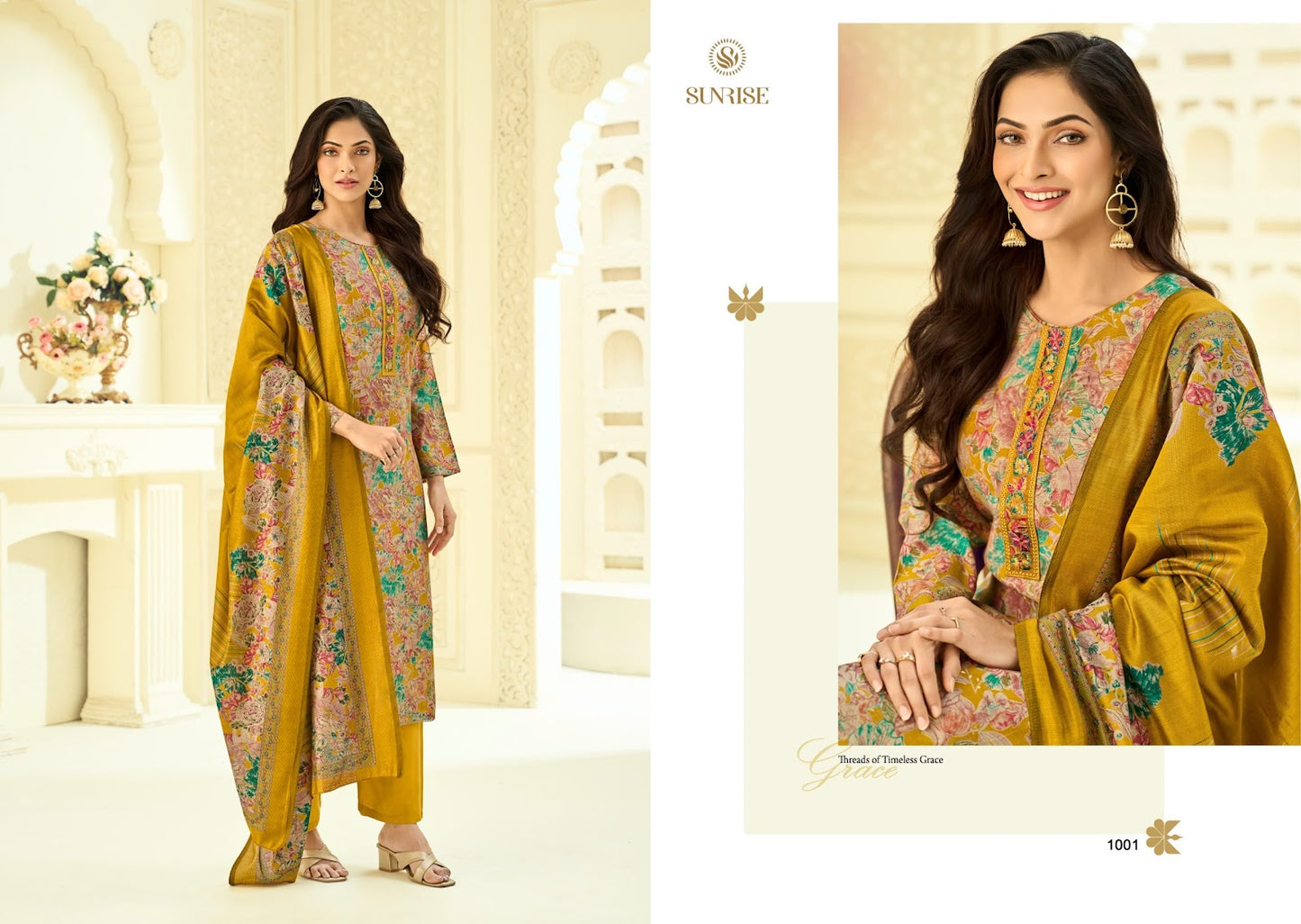 Sitara Sunrise Silk Pant Style Suits Manufacturer Ahmedabad