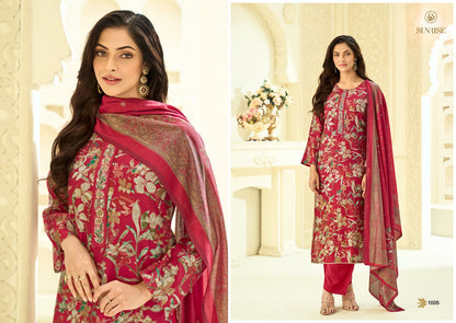 Sitara Sunrise Silk Pant Style Suits Manufacturer Ahmedabad