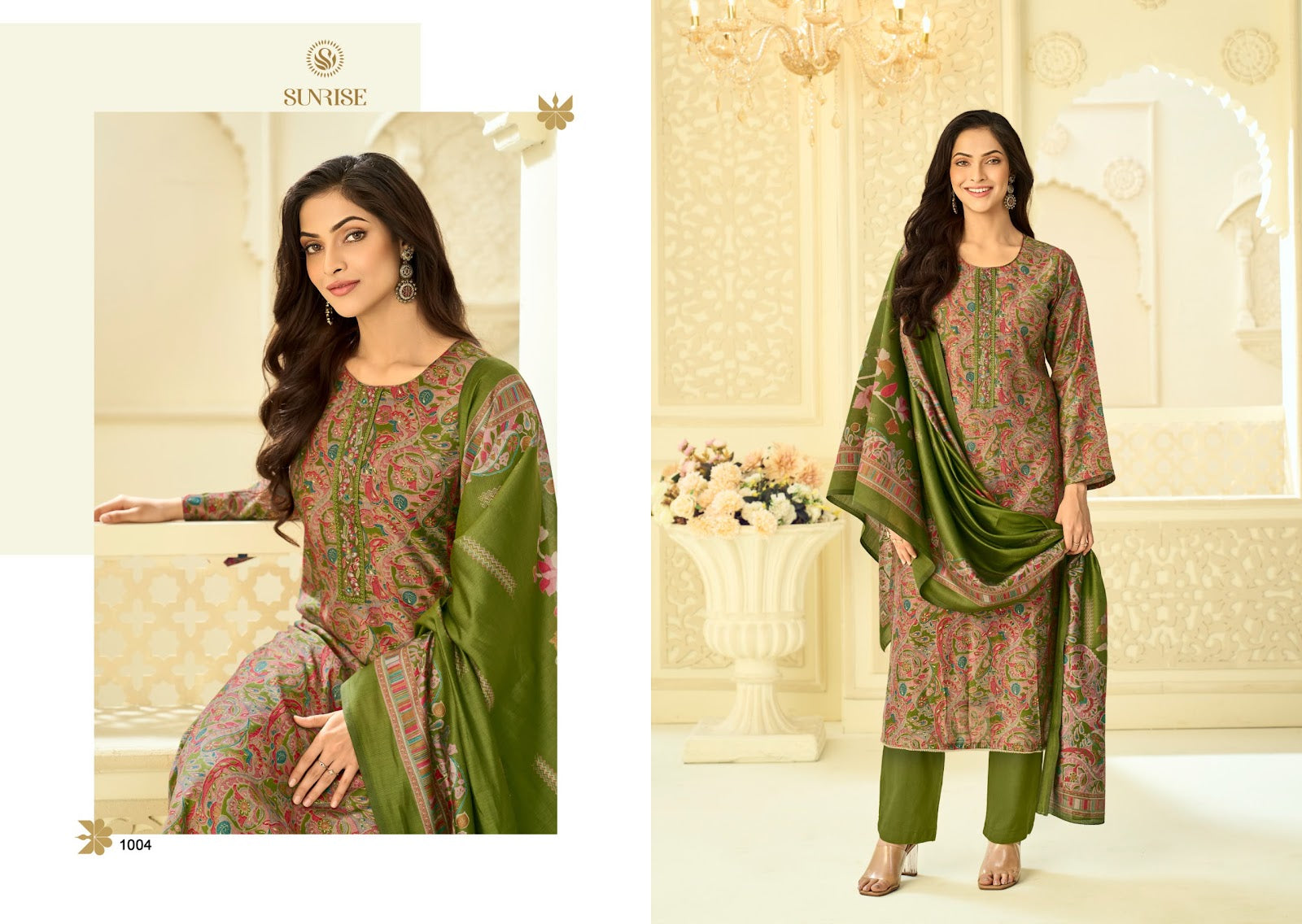 Sitara Sunrise Silk Pant Style Suits Manufacturer Ahmedabad