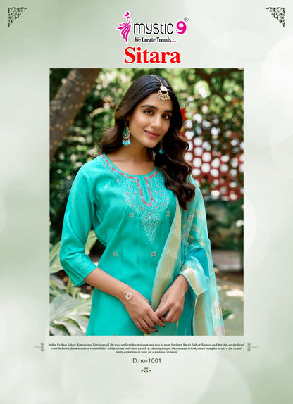 Sitara Vol 1 Mystic 9 Roman Silk Readymade Pant Style Suits Supplier