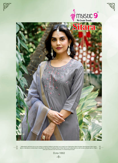 Sitara Vol 1 Mystic 9 Roman Silk Readymade Pant Style Suits Supplier