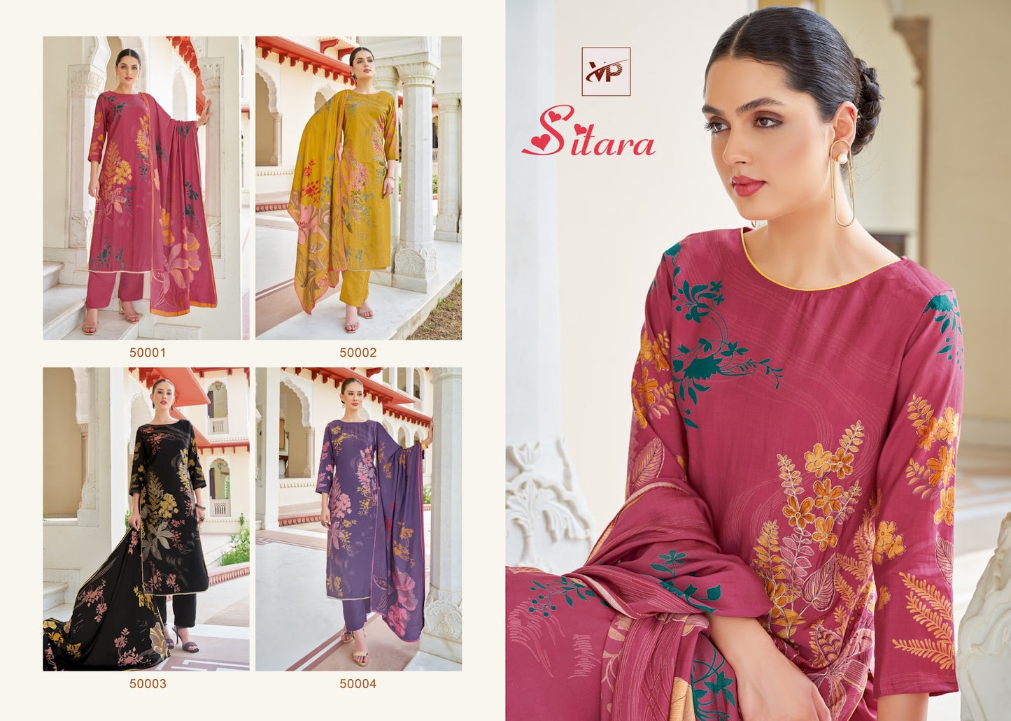 Sitara Vp Muslin Pant Style Suits Manufacturer India