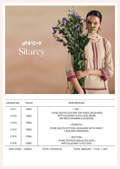 Sitarey Jay Vijay Cotton Pant Style Suits Manufacturer India