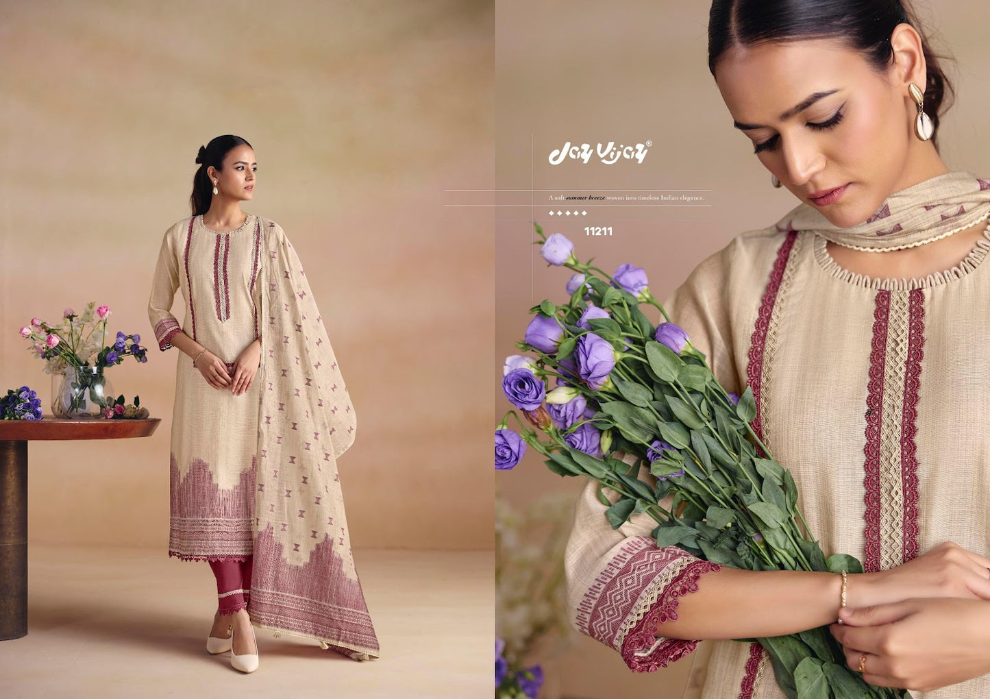 Sitarey Jay Vijay Cotton Pant Style Suits Manufacturer India
