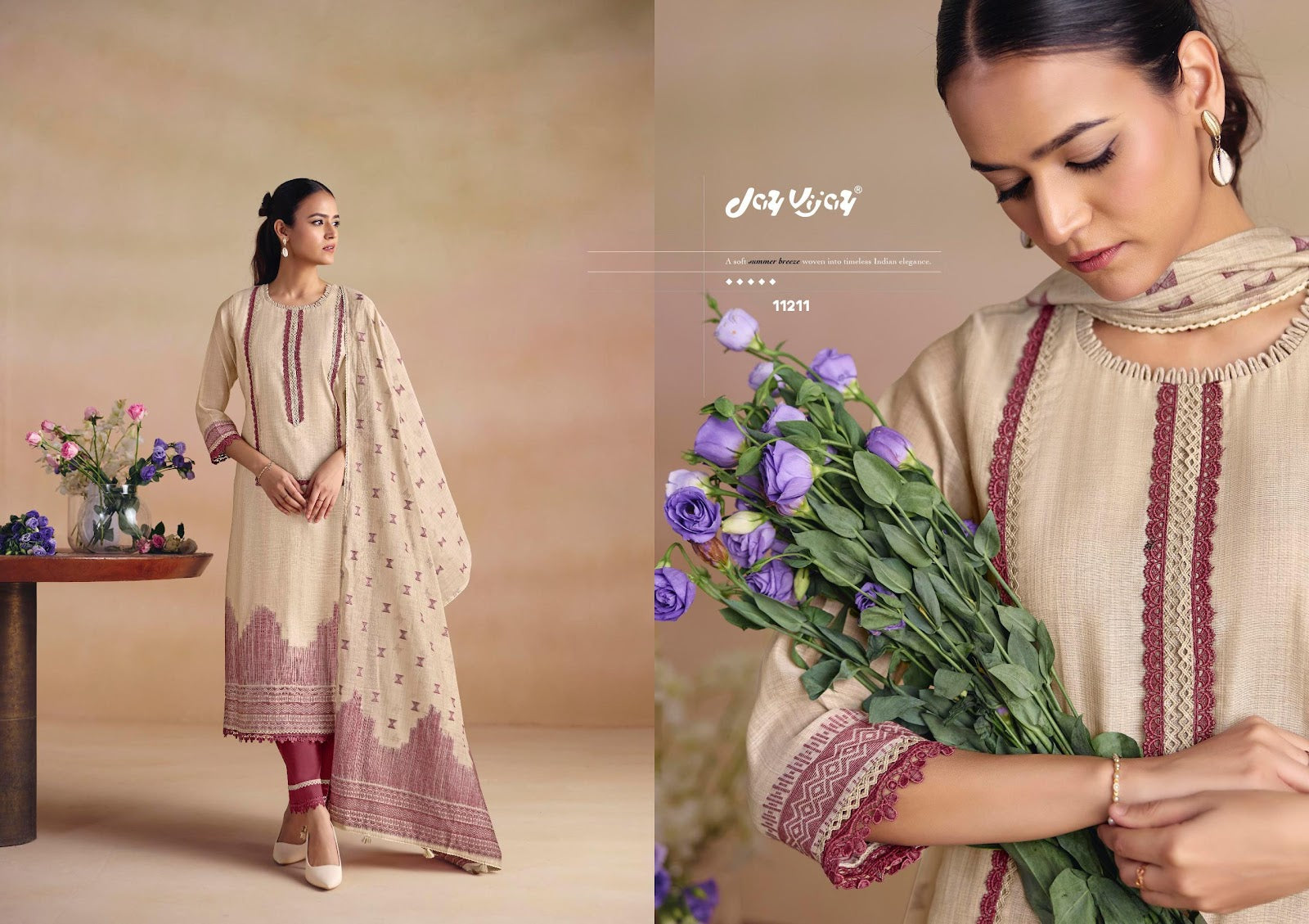 Sitarey Jay Vijay Cotton Pant Style Suits Manufacturer India