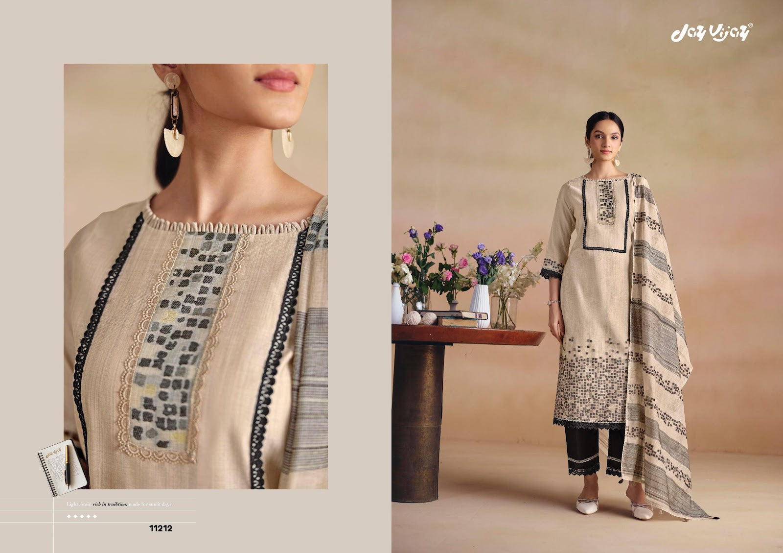 Sitarey Jay Vijay Cotton Pant Style Suits Manufacturer India