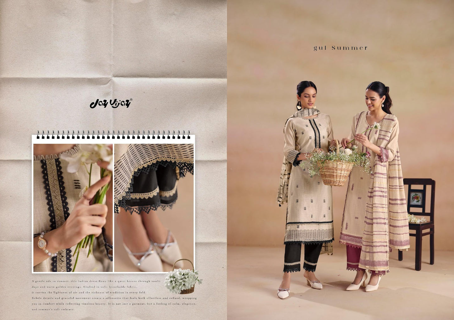 Sitarey Jay Vijay Cotton Pant Style Suits Manufacturer India