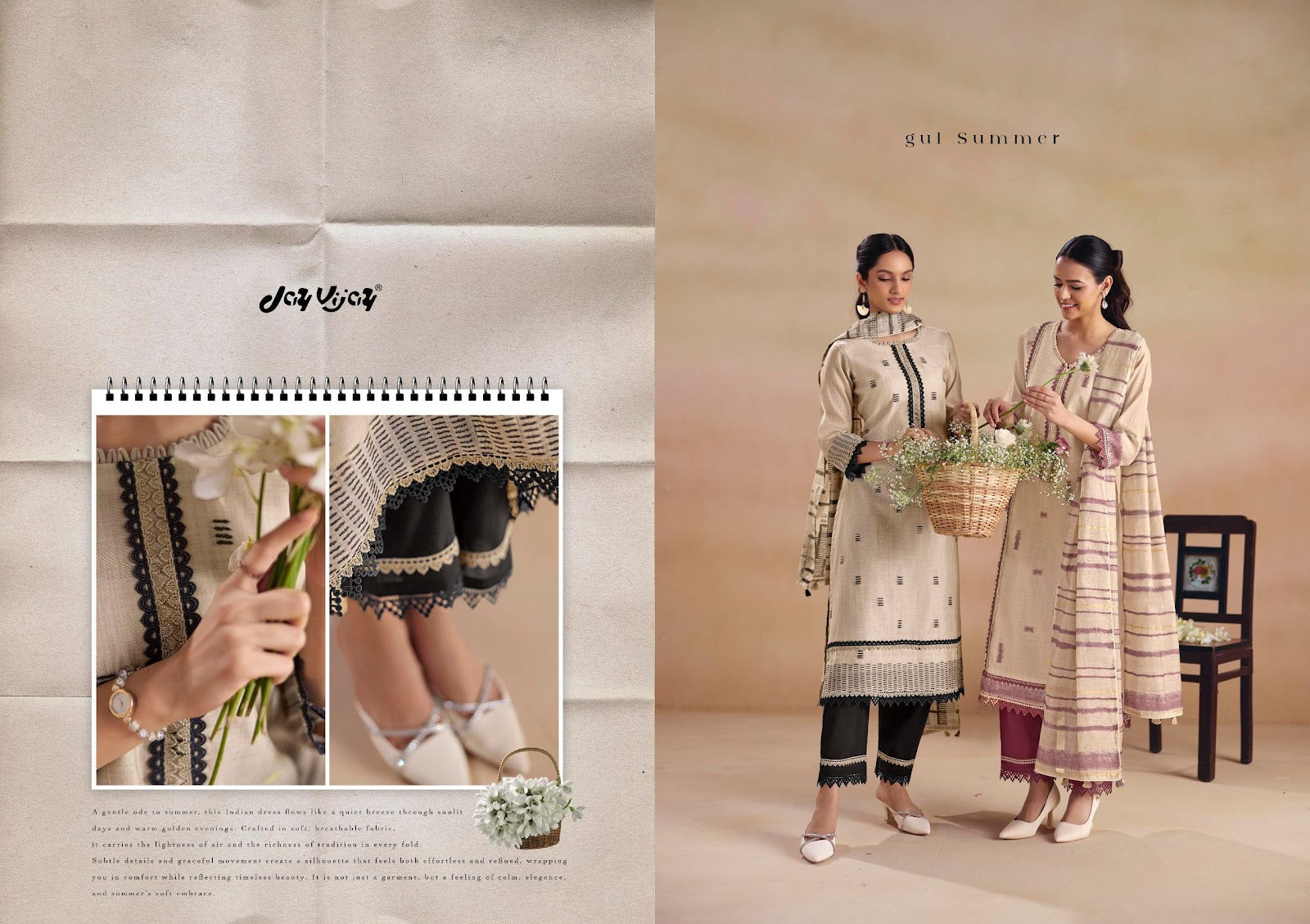Sitarey Jay Vijay Cotton Pant Style Suits Manufacturer India