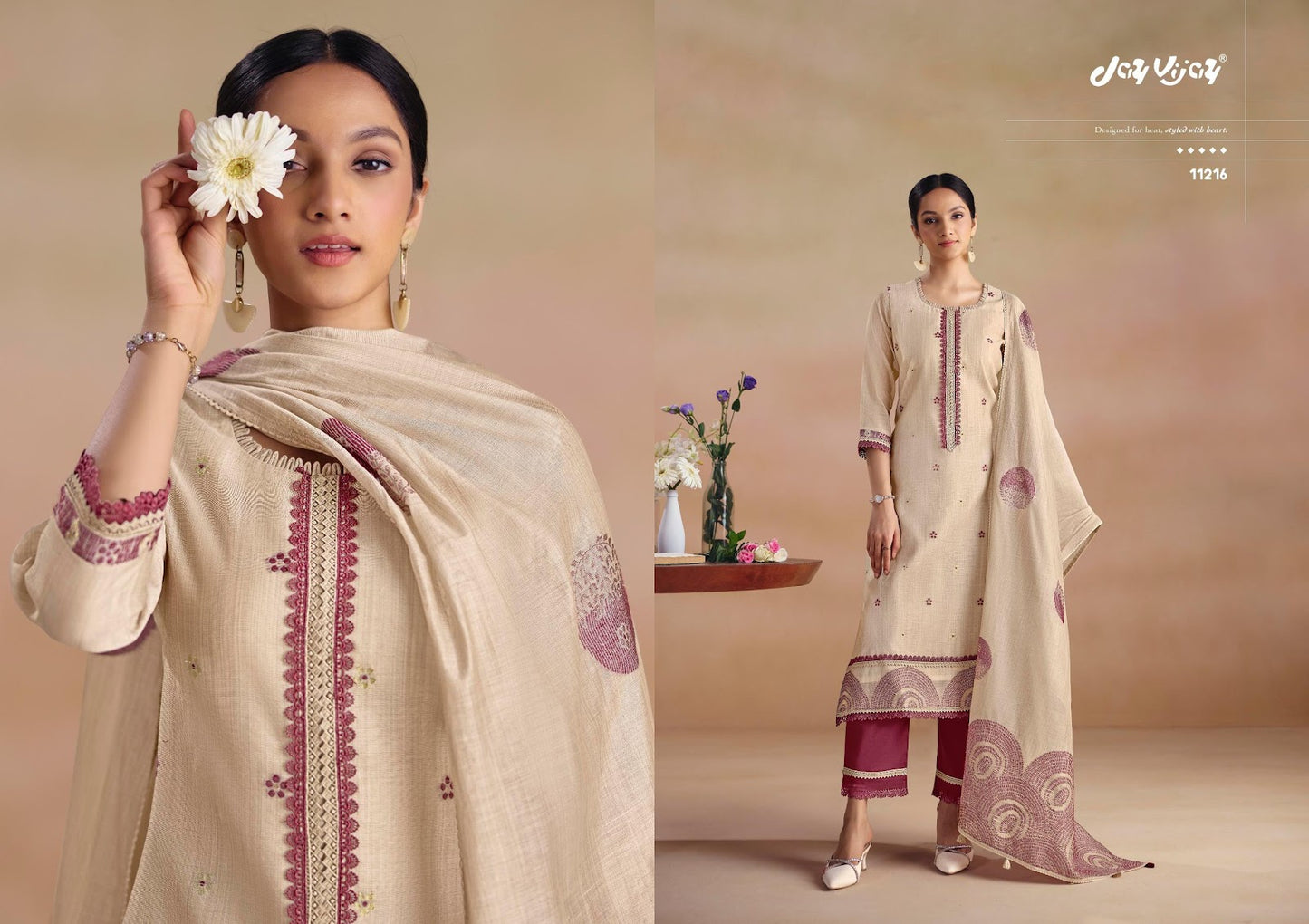 Sitarey Jay Vijay Cotton Pant Style Suits Manufacturer India