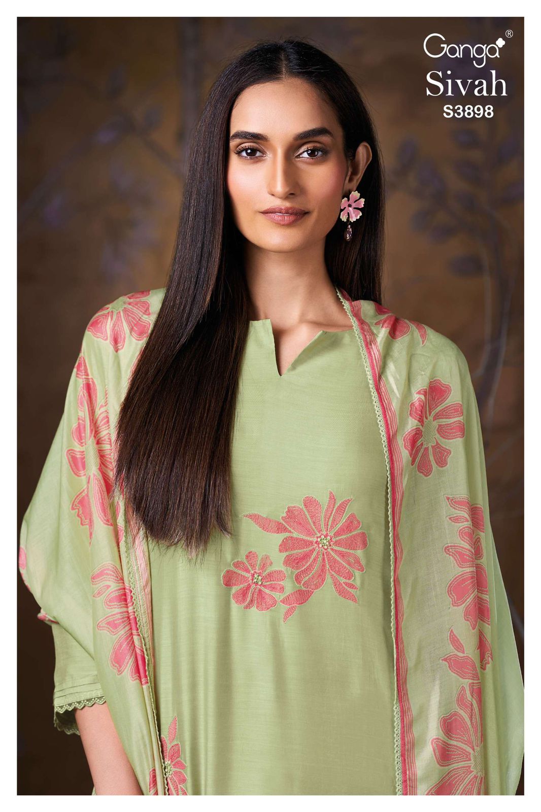 Sivah 3898 Ganga Premium Bemberg Plazzo Style Suits Wholesaler Gujarat