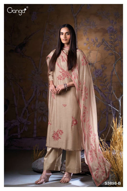 Sivah 3898 Ganga Premium Bemberg Plazzo Style Suits Wholesaler Gujarat