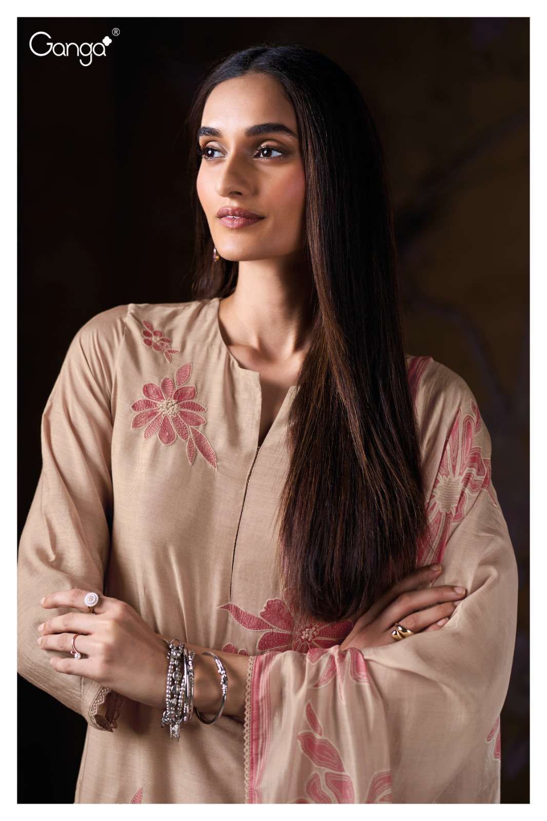 Sivah 3898 Ganga Premium Bemberg Plazzo Style Suits Wholesaler Gujarat