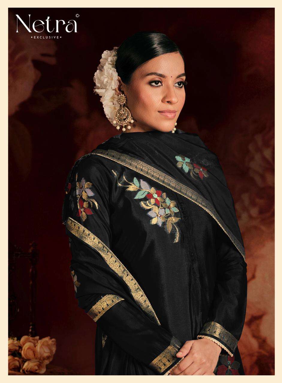 Sivara Netra Woven Silk Pant Style Suits Exporter Ahmedabad
