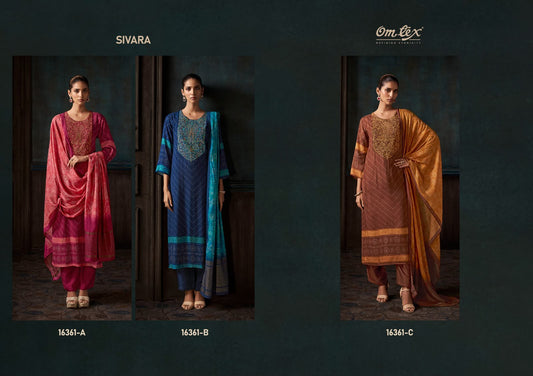 Sivara Omtex Muslin Pant Style Suits Exporter Gujarat