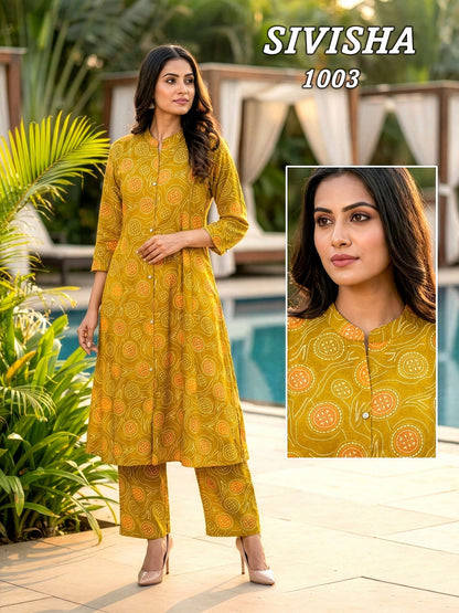 Sivisha Vkh Rayon Co Ord Set Exporter India