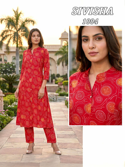 Sivisha Vkh Rayon Co Ord Set Exporter India