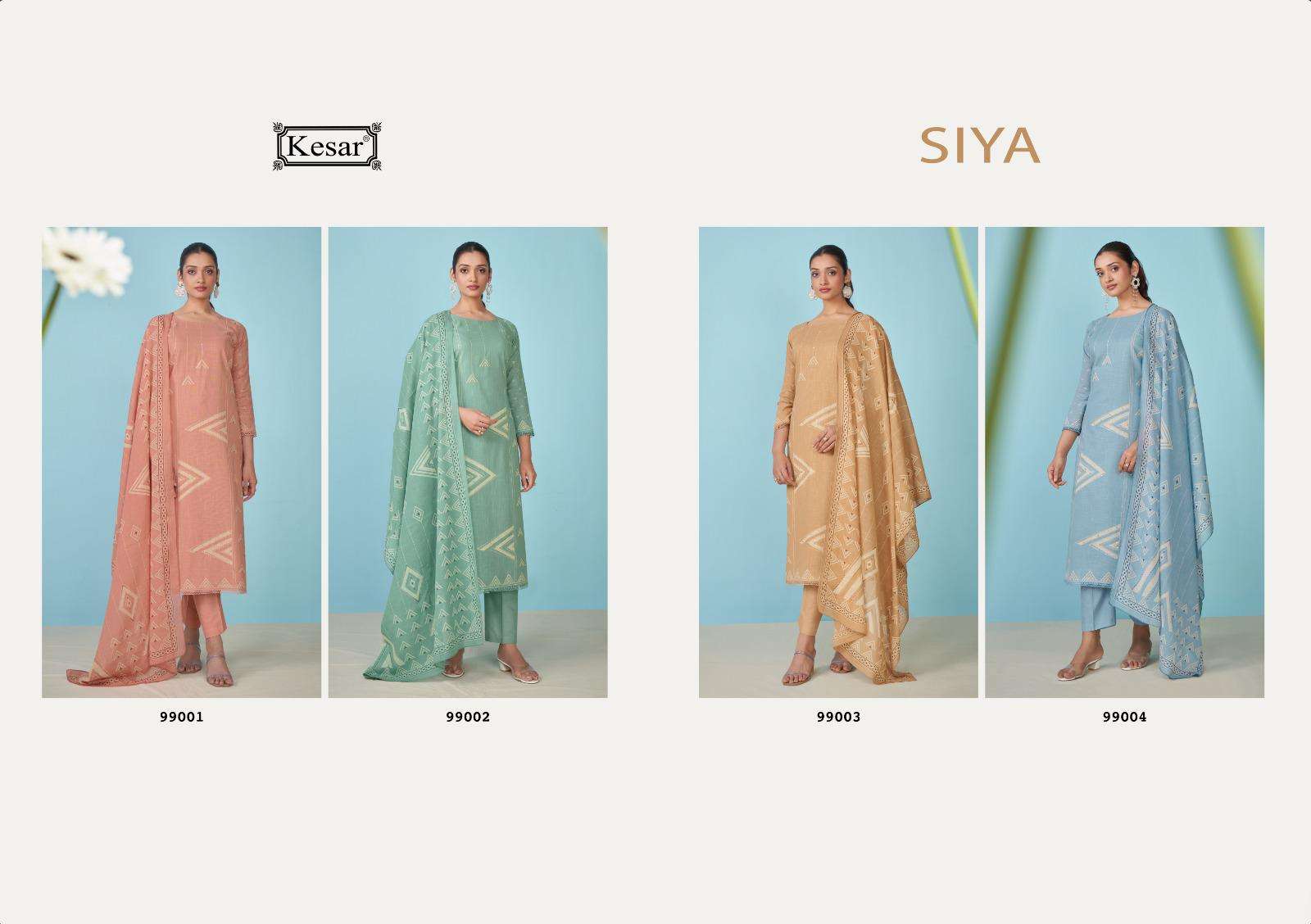 Siya 99001 Kesar Pure Linen Pant Style Suits Wholesale