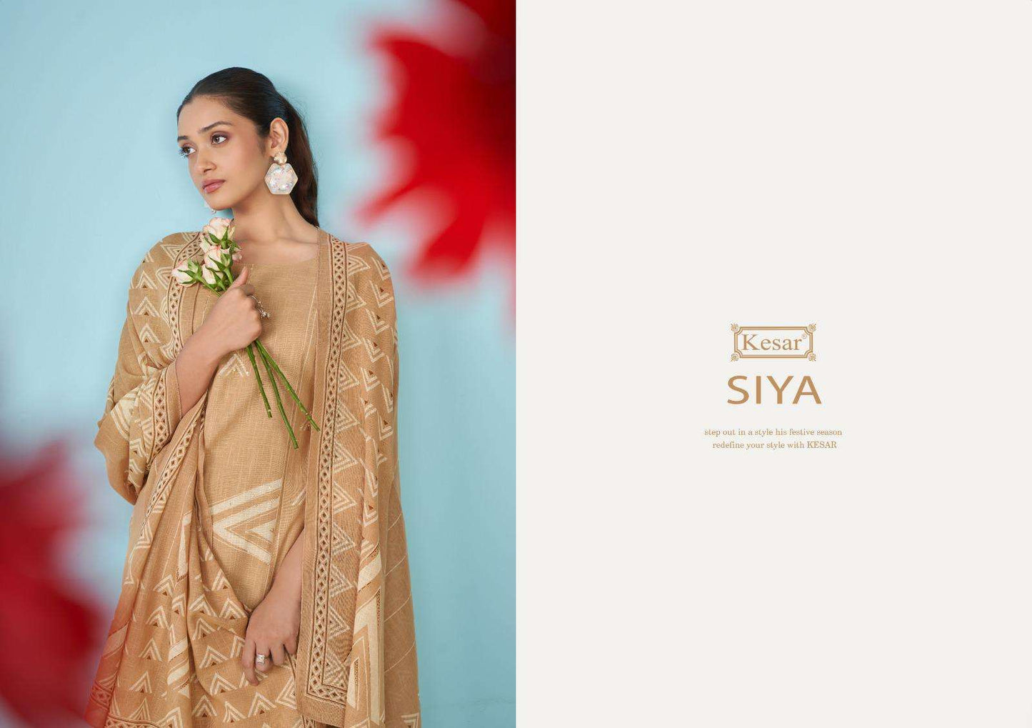 Siya 99001 Kesar Pure Linen Pant Style Suits Wholesale