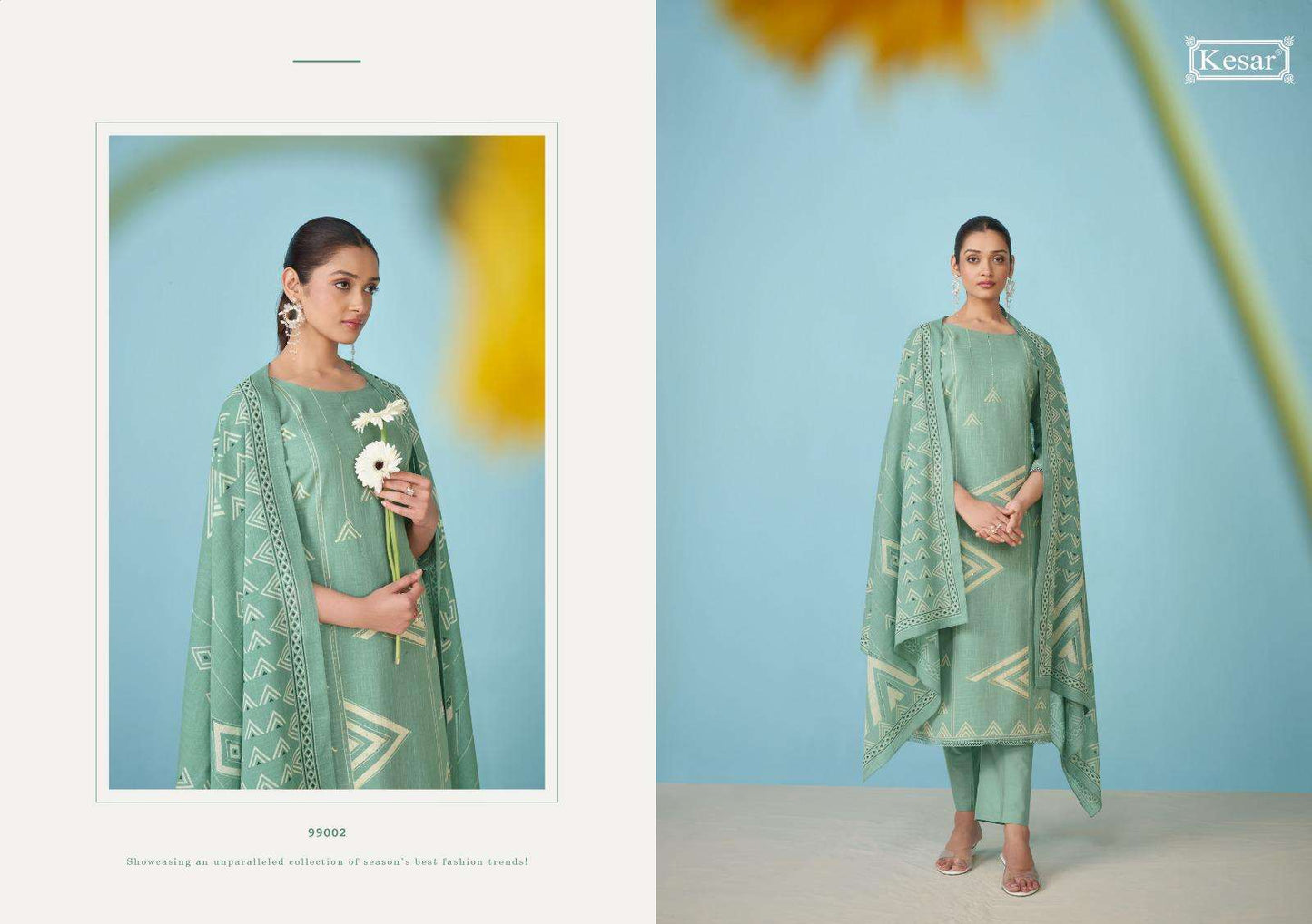 Siya 99001 Kesar Pure Linen Pant Style Suits Wholesale