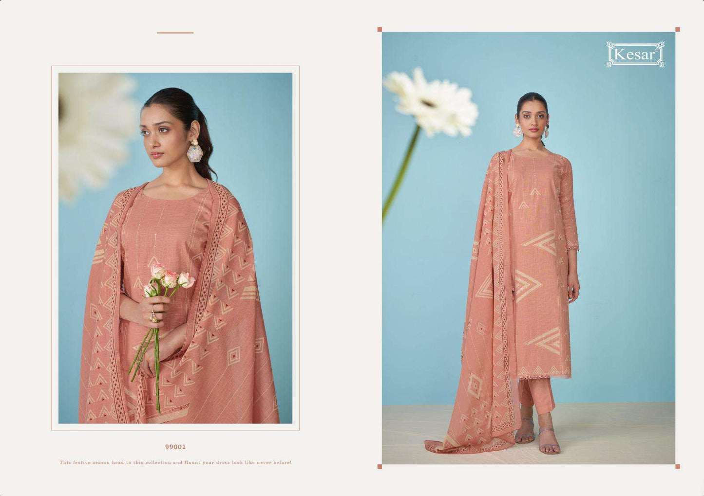 Siya 99001 Kesar Pure Linen Pant Style Suits Wholesale